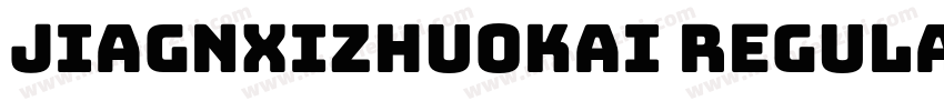 JiagnXizhuokai Regular字体转换